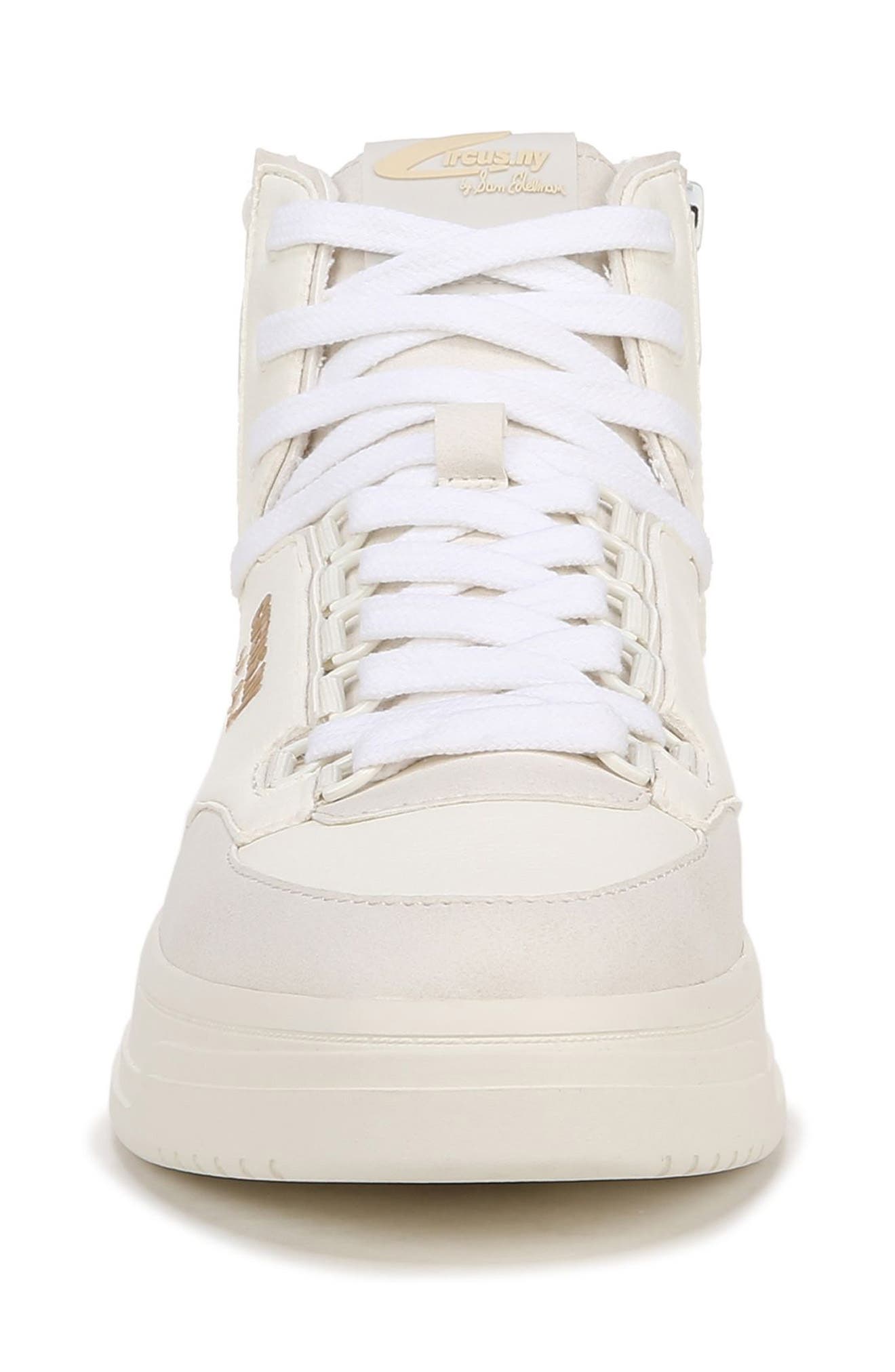 Circus NY by Sam Edelman Irving High Top Platform Sneaker, Alternate, color, White/ Off White