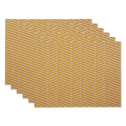 Textured Twill Weave Placemat Set/6