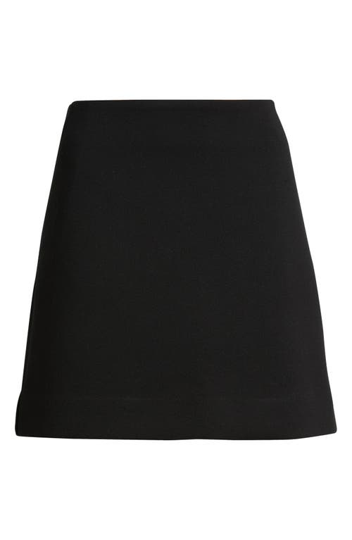 Nordstrom Twill Miniskirt In Black