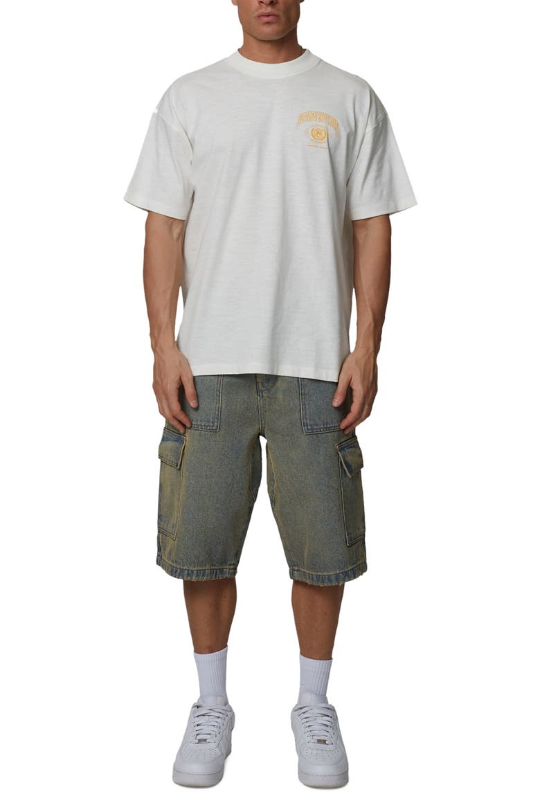 College Angel Slub T-Shirt, Alternate, color, White