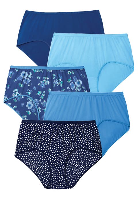 5 Pack Tag Free Full Coverage Cotton Brief (plus)