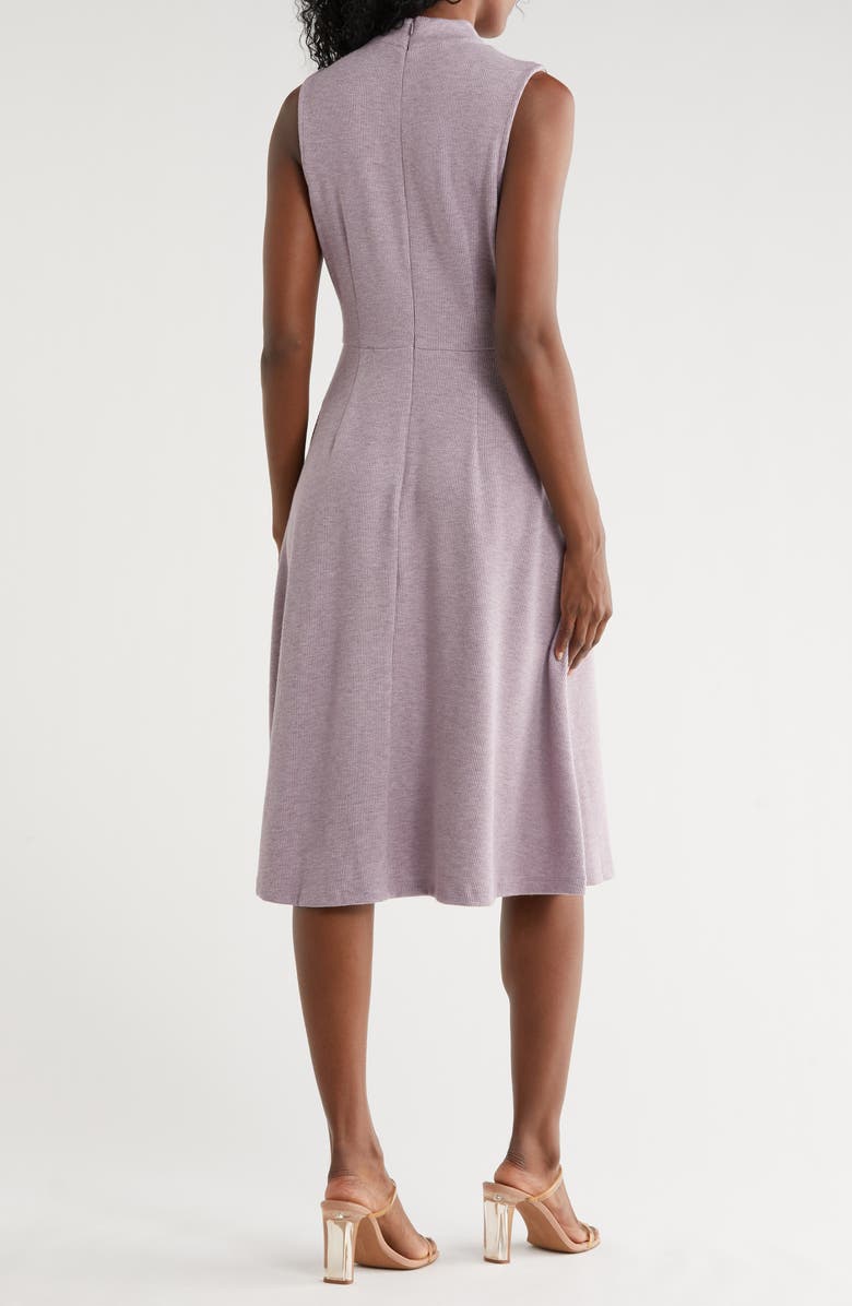Maggy London Marled Knit Midi Dress, Alternate, color, Mauve