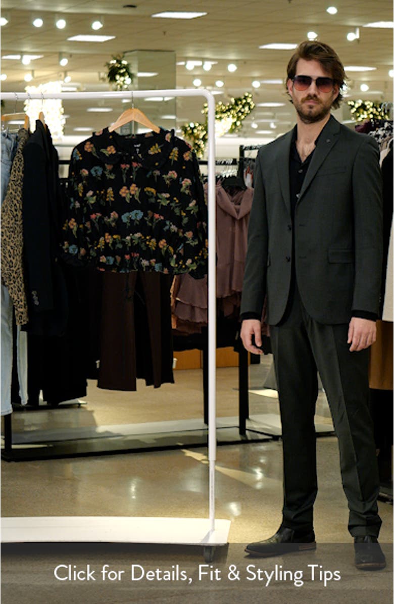 Lia Embroidered Ruffle Peplum Button-Up Shirt, sales video thumbnail