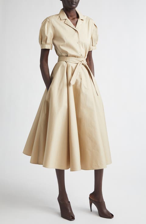 Belted Cotton Shirtdress