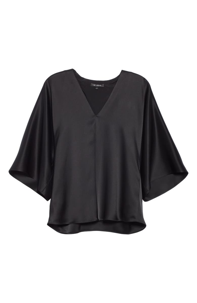 St. John Collection Lightweight Liquid Satin Top, Alternate, color, 