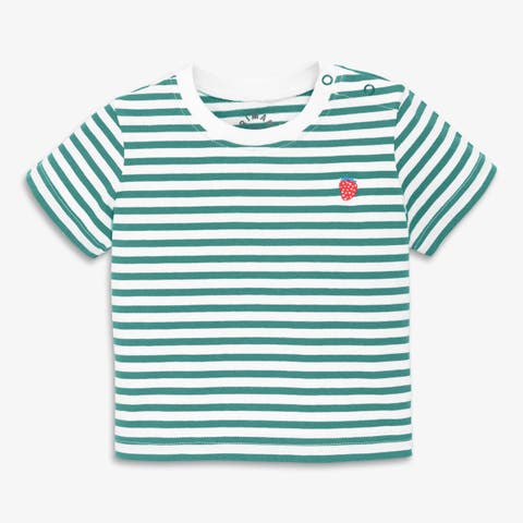 Baby Embroidered Stripe Tee