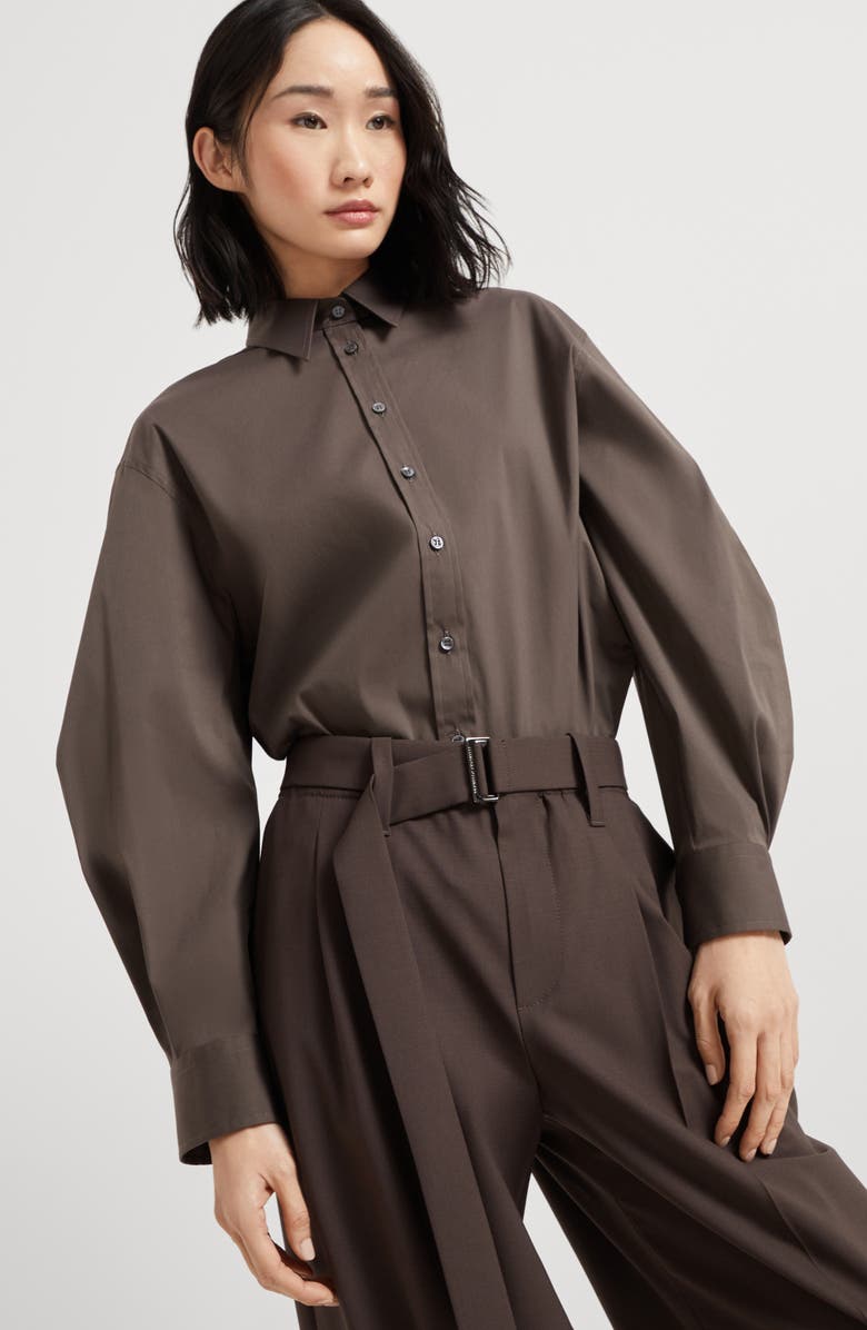 Brunello Cucinelli Sartorial Baggy trousers, Alternate, color, Cocoa