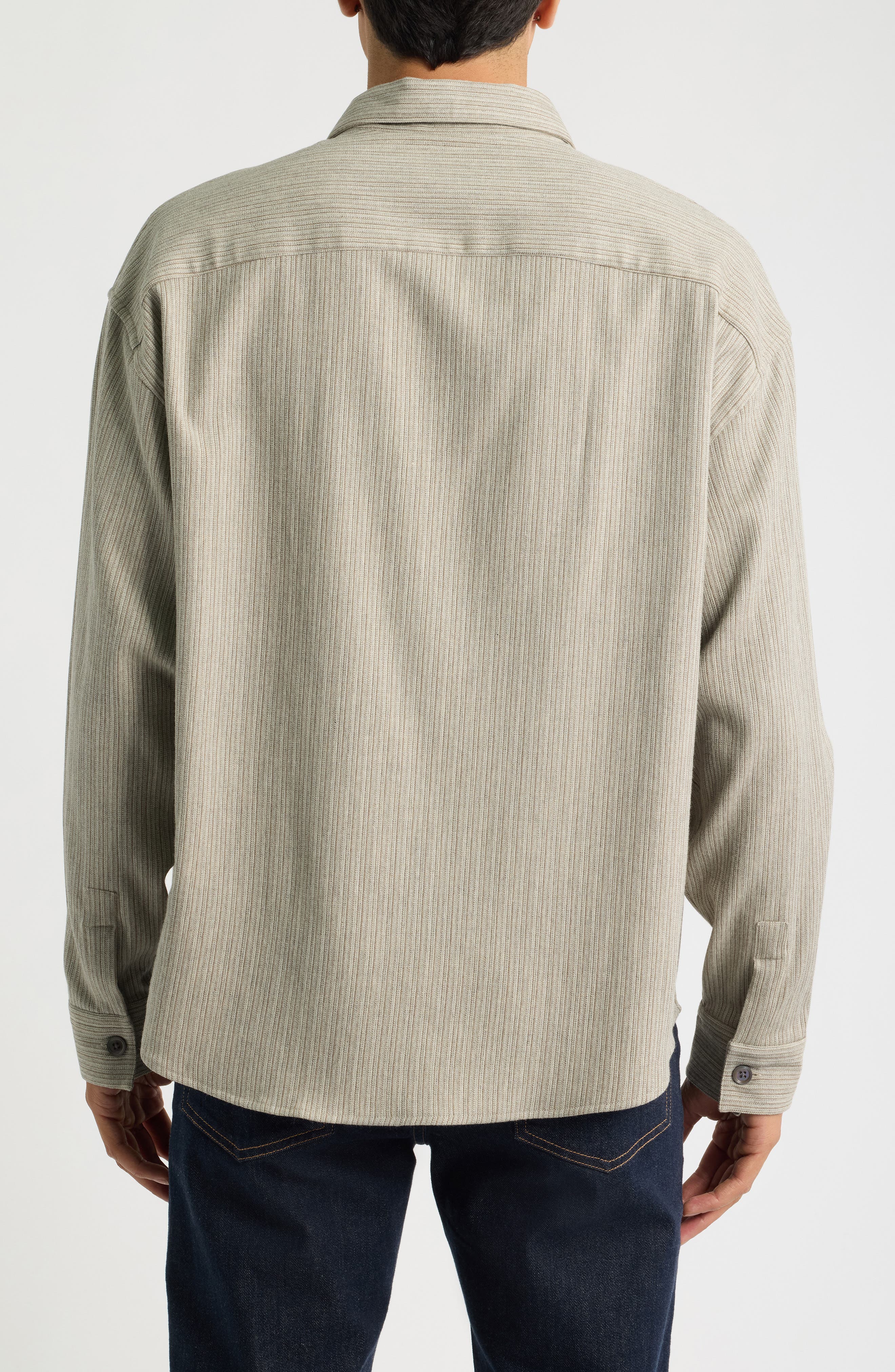 FRAME Wool Blend Button Up Shirt (Men) | Nordstrom