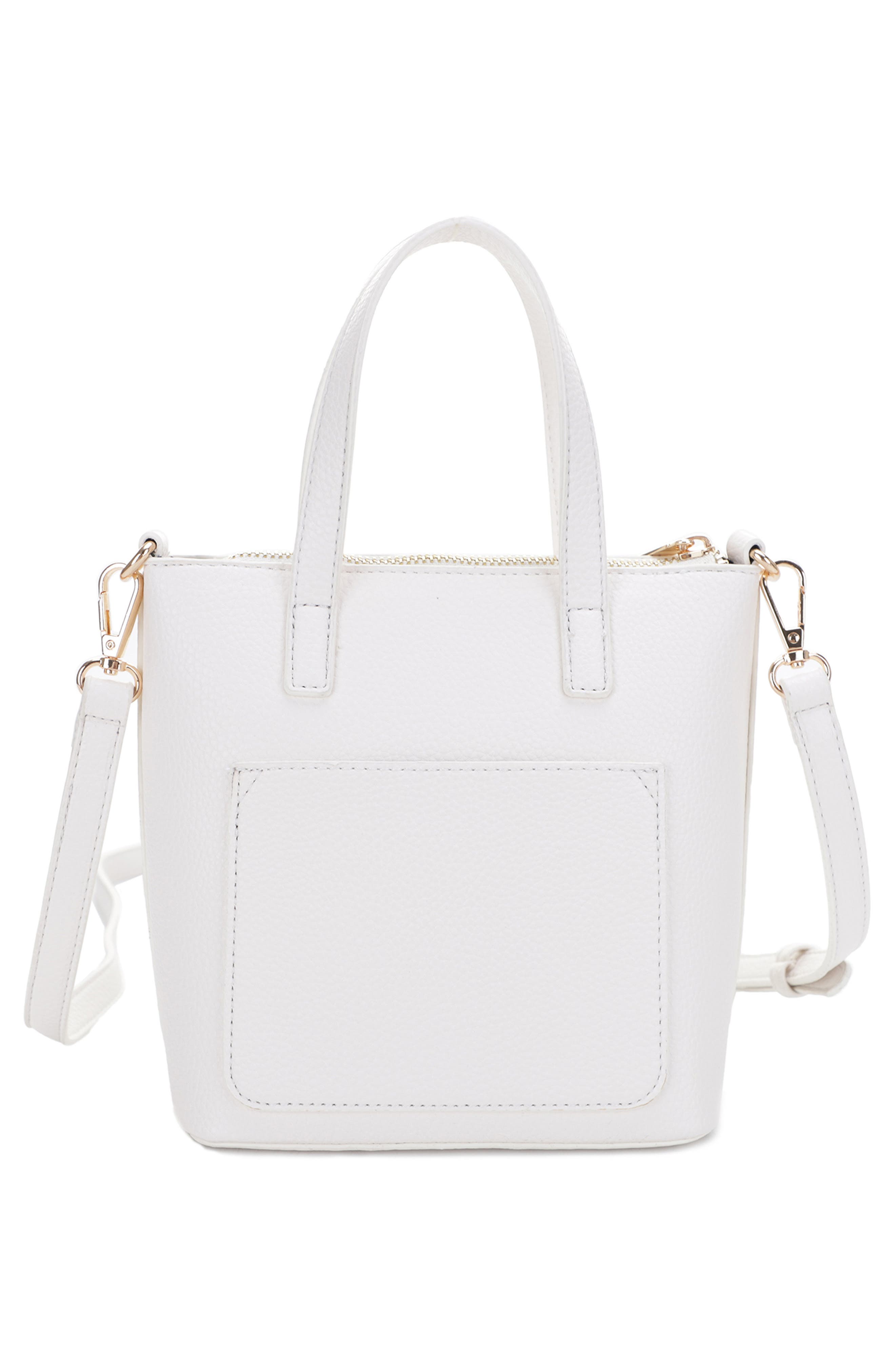 Mali + Lili Mini Mia Vegan Leather Crossbody Tote, Alternate, color, 