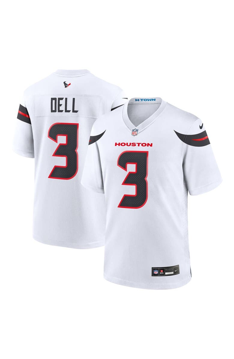 Nike Men's Nike Tank Dell  White Houston Texans Game Jersey, Alternate, color, White