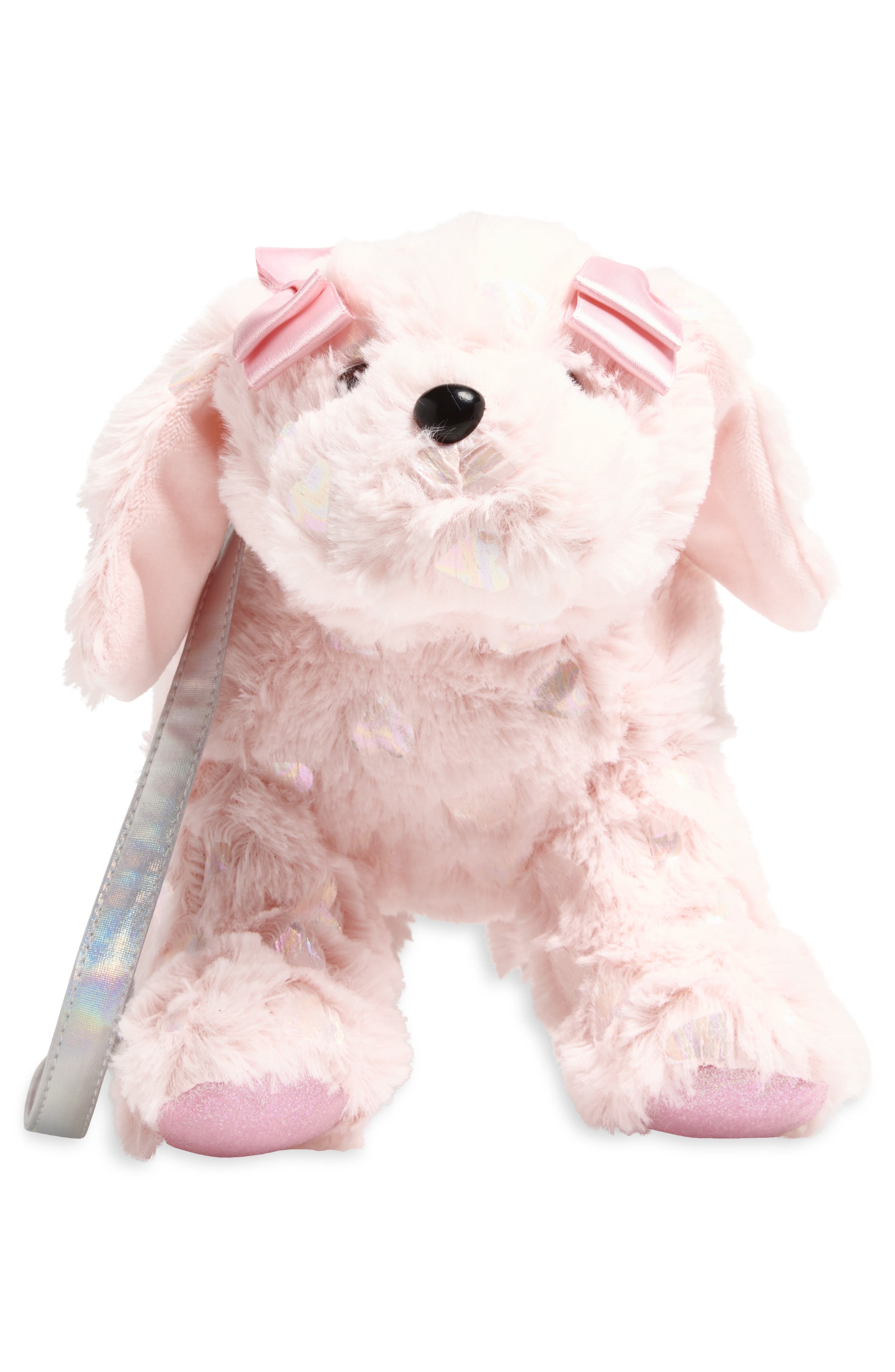 Capelli New York Kids' Faux Fur Puppy Dog Bag, Alternate, color, Pink Combo
