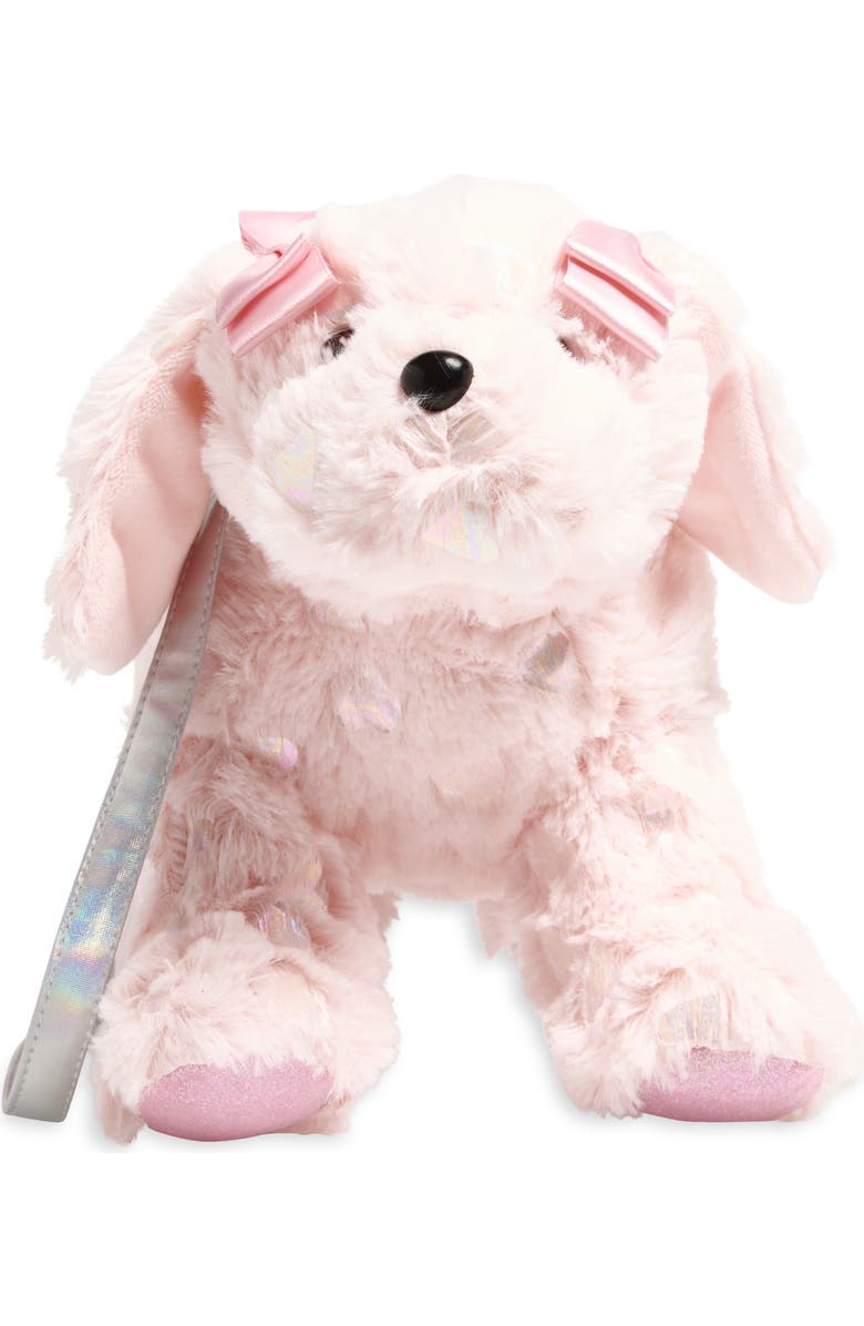 Capelli New York Kids' Faux Fur Puppy Dog Bag, Alternate, color, Pink Combo