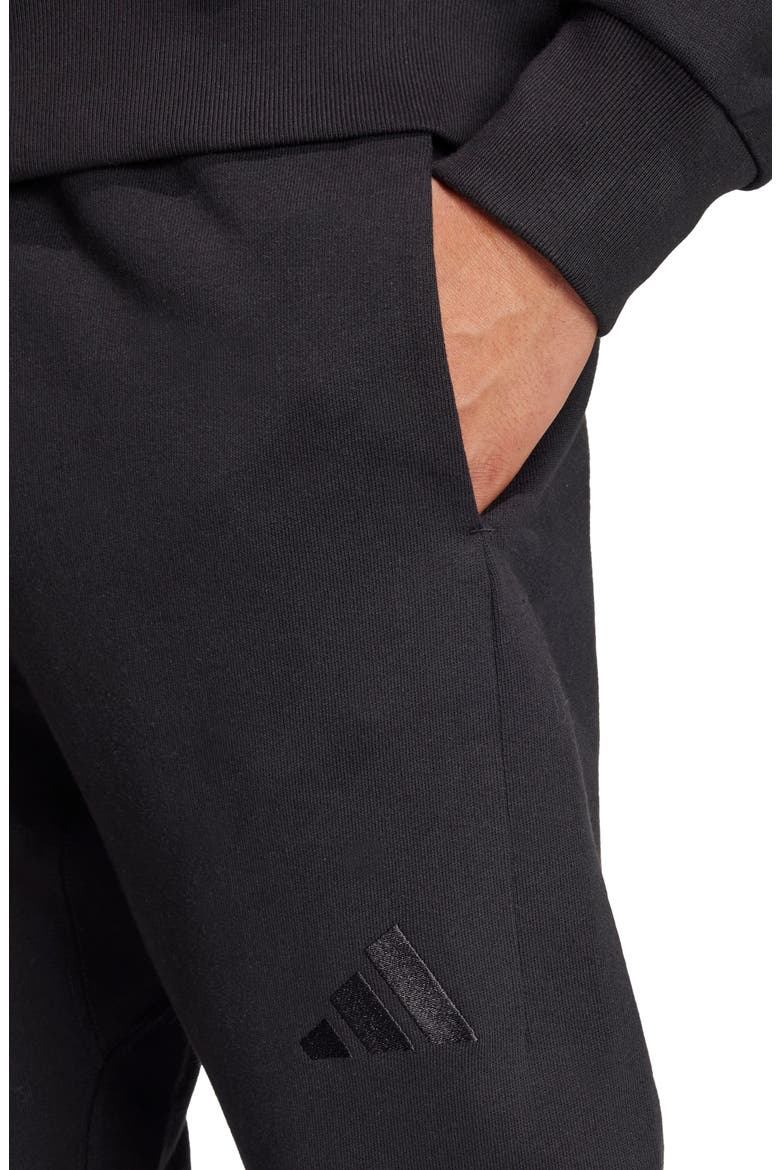 SZN French Terry Relaxed Fit Pants, Alternate, color, BLACK