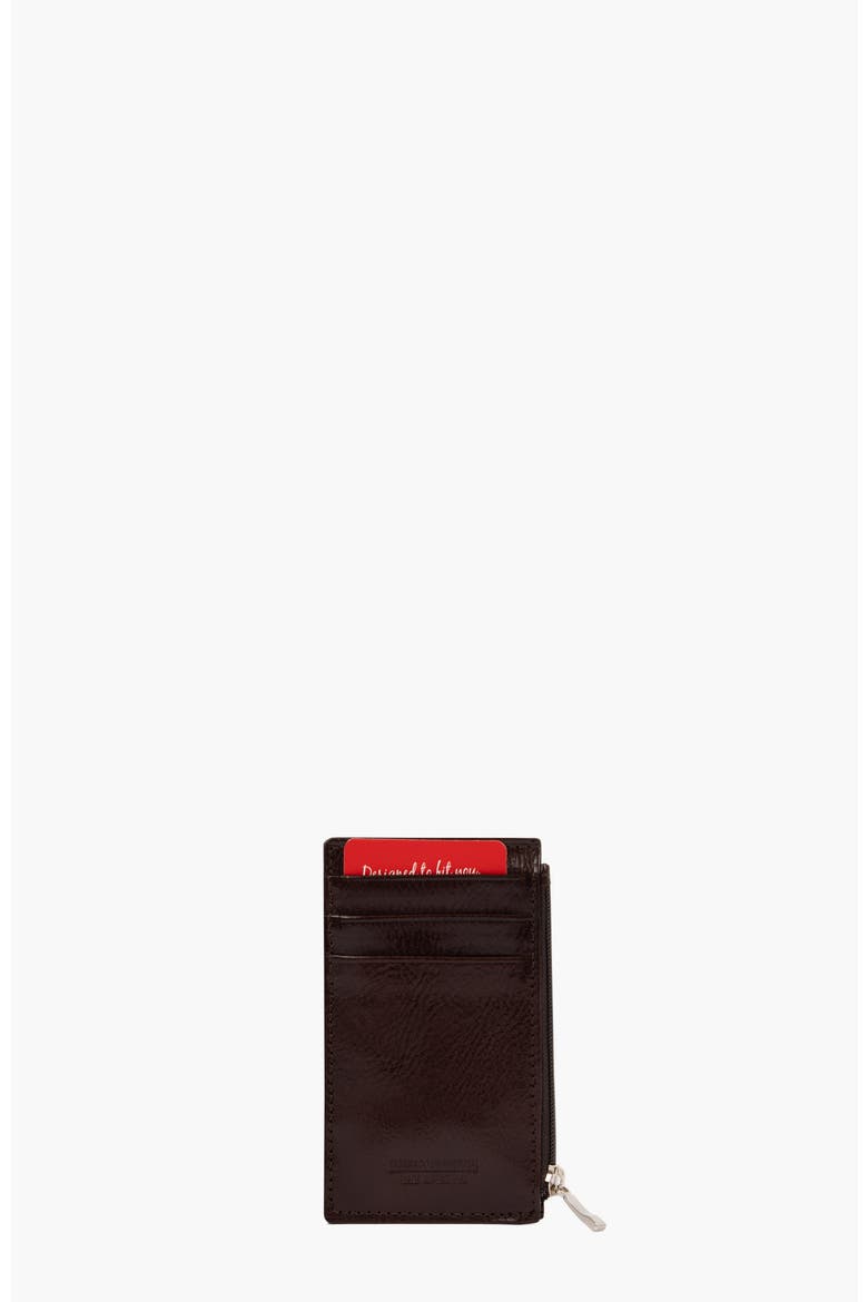 Gentleman Leather Card Holder Slim Wallet 573, Alternate, color, Brown