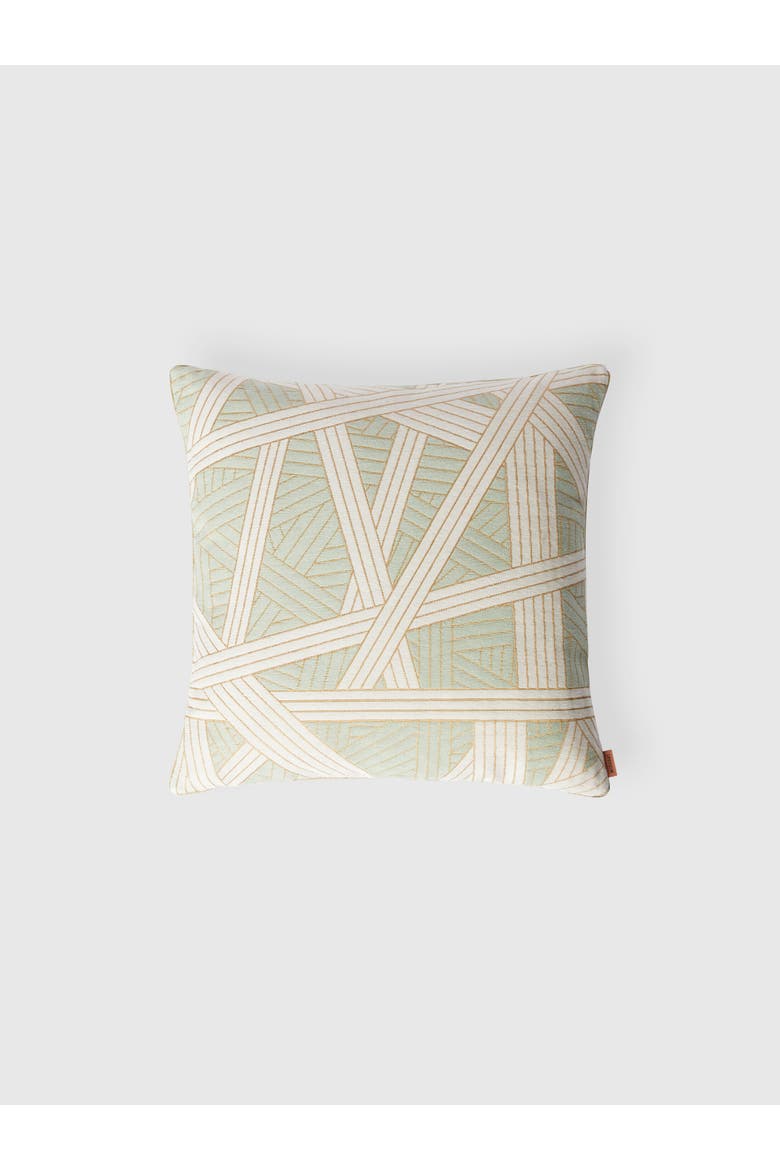 Nastri Cushion 40x40 Cm With Stitching, Main, color, Green