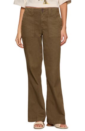 Sanctuary Reissue Peace Bootleg Cotton Pants in BURNT OLIVE GREEN · Bottom from Nordstrom Rack in a $176.90 outfit