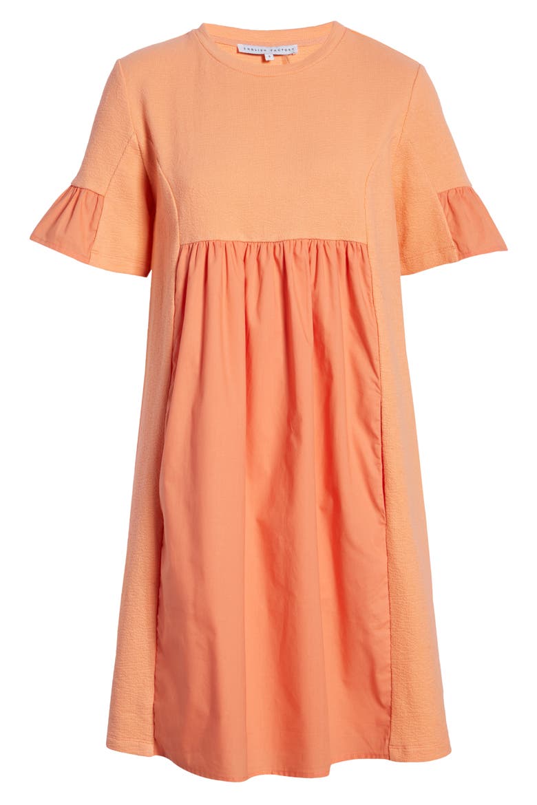 Solid Minidress, Alternate, color, CORAL
