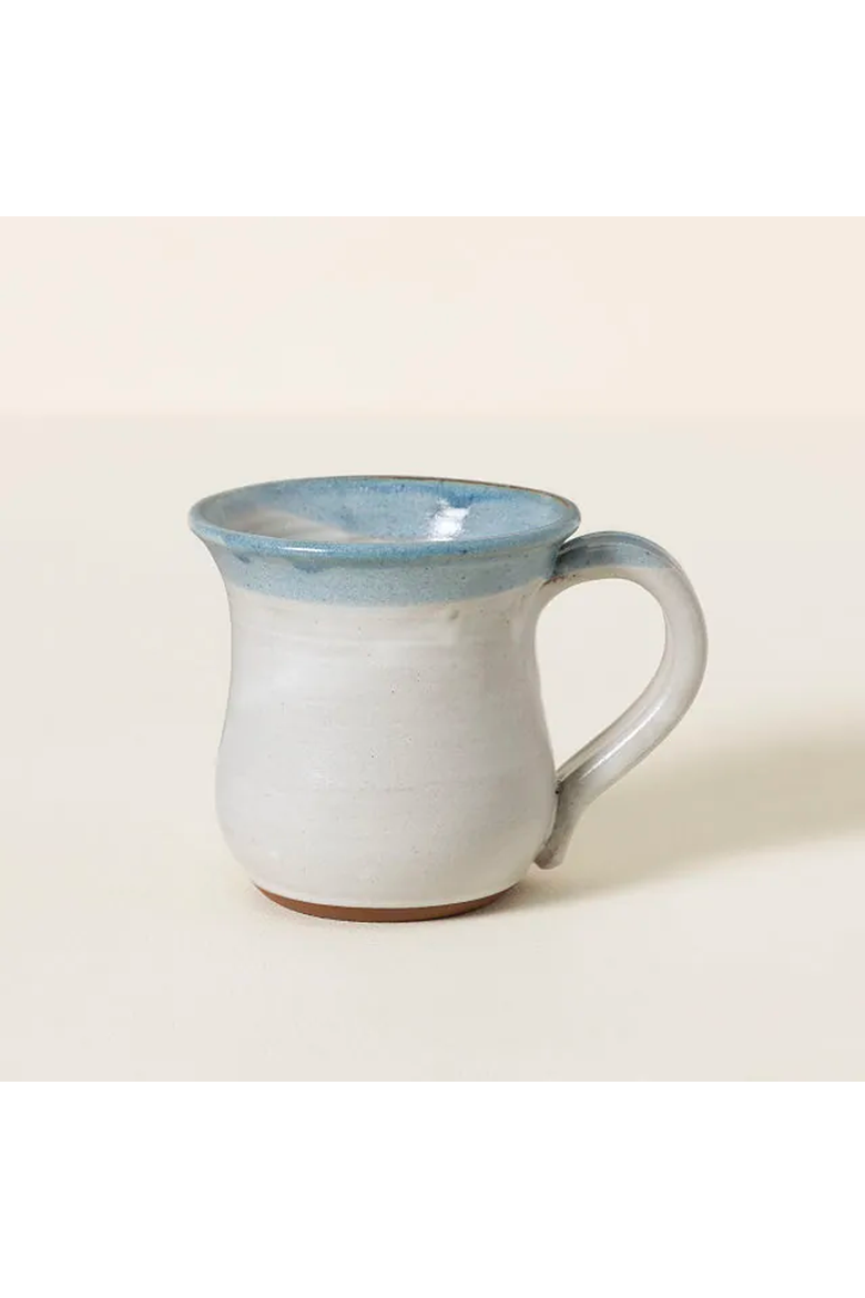 Wish You Lived Next Door Mug by MudWorks Pottery, Alternate, color, Off-white / Light Blue