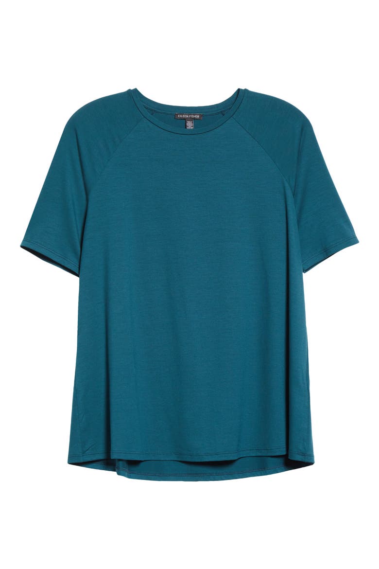 Elbow Sleeve Top, Alternate, color, AEGEAN