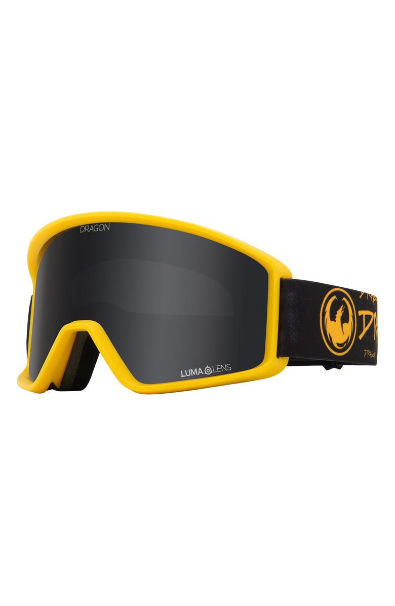 DRAGON DXT OTG 59mm Snow Goggles, Main, color, Classic Black Ll Dark Smoke