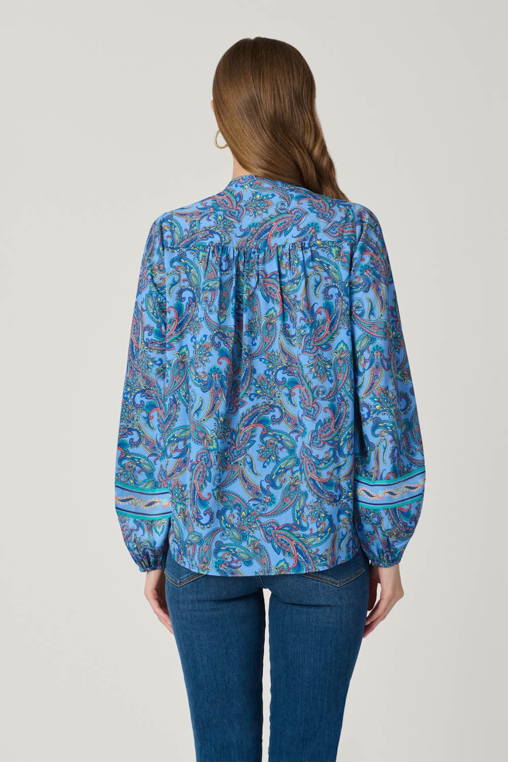 Cameron Pelotas Border Paisley Top - image 2