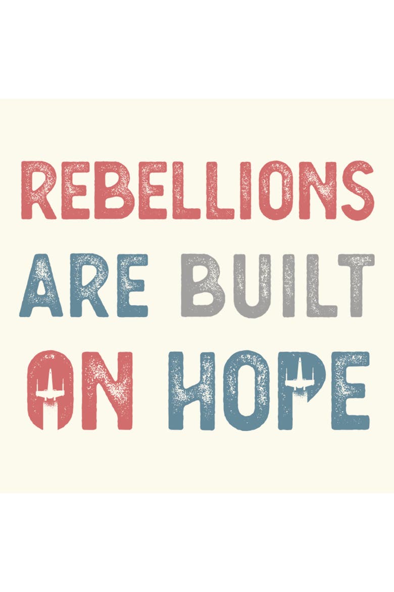 Junior's Rebellions Built On Hope Short Sleeve Skimmer T-shirt, Alternate, color, Egret