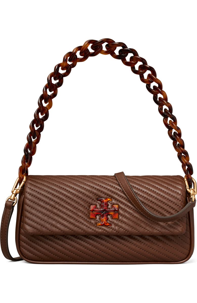 Tory Burch Small Kira Moto Quilted Leather Flap Shoulder Bag, Main, color,