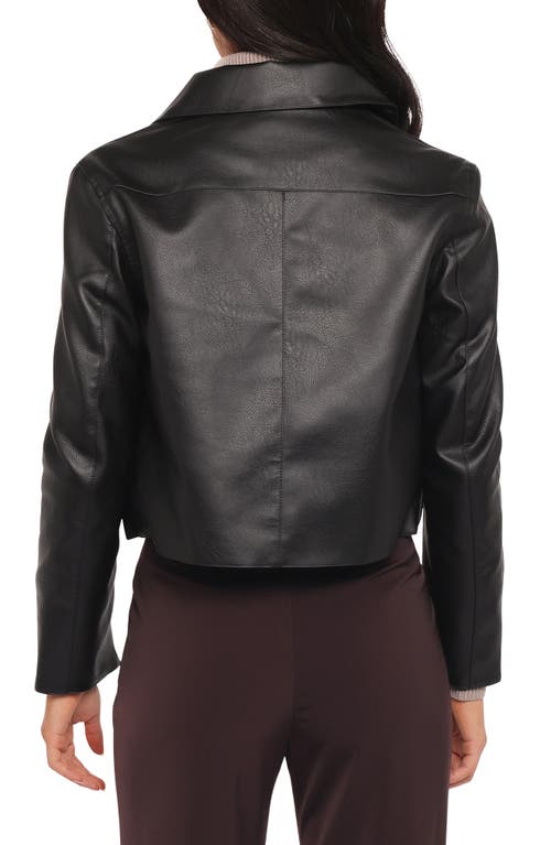 Petal And Pup Petal & Pup Hope Cropped Faux Leather Jacket In Animal Print