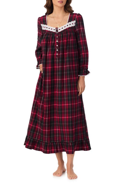 Eileen West Flannel Ballet Nightgown In Multi