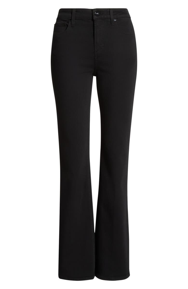 PAIGE Laurel Canyon High Waist Bootcut Jeans, Alternate, color, Black Shadow