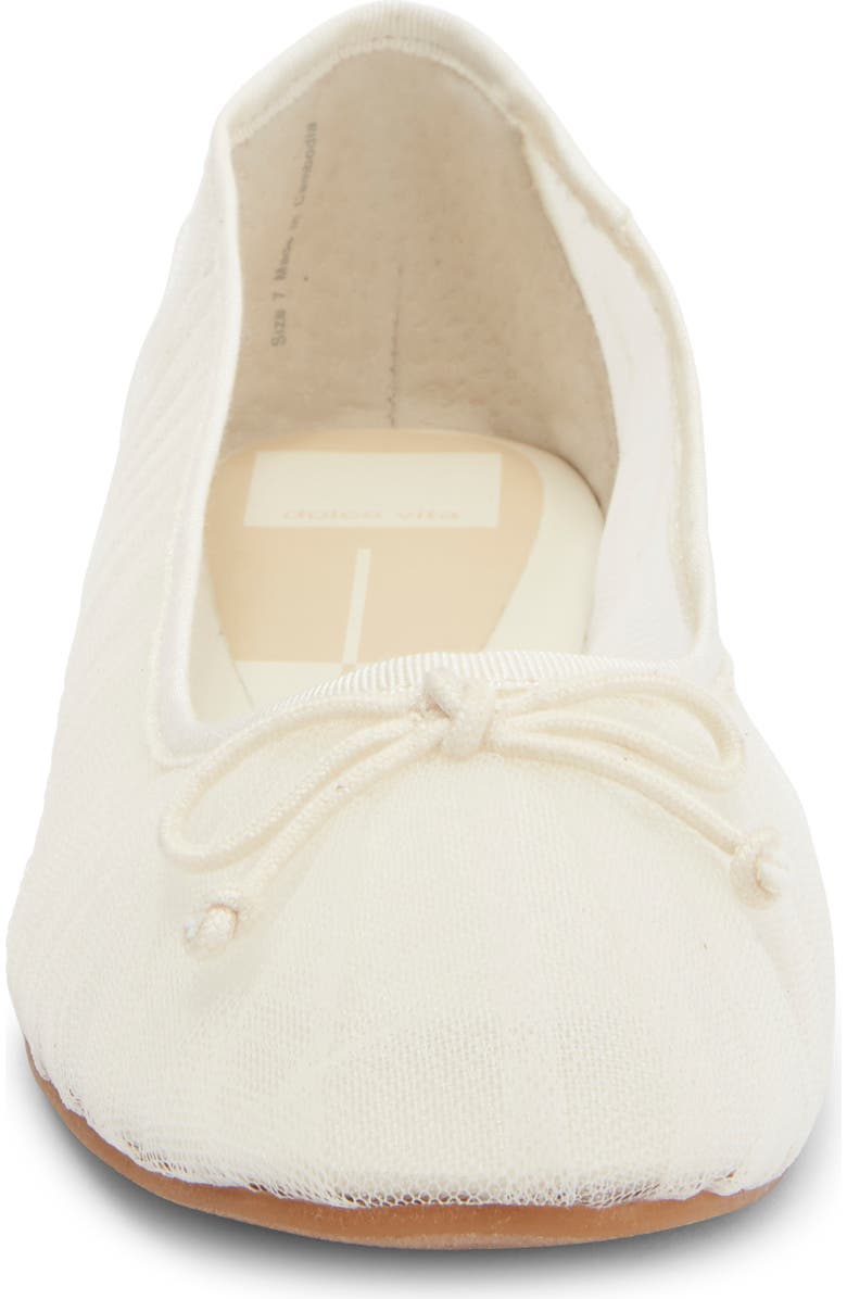 Dolce Vita Cianna Ballet Flat, Alternate, color, Ivory Tulle