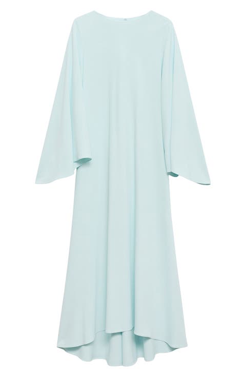 Long Sleeve High Low Maxi Dress