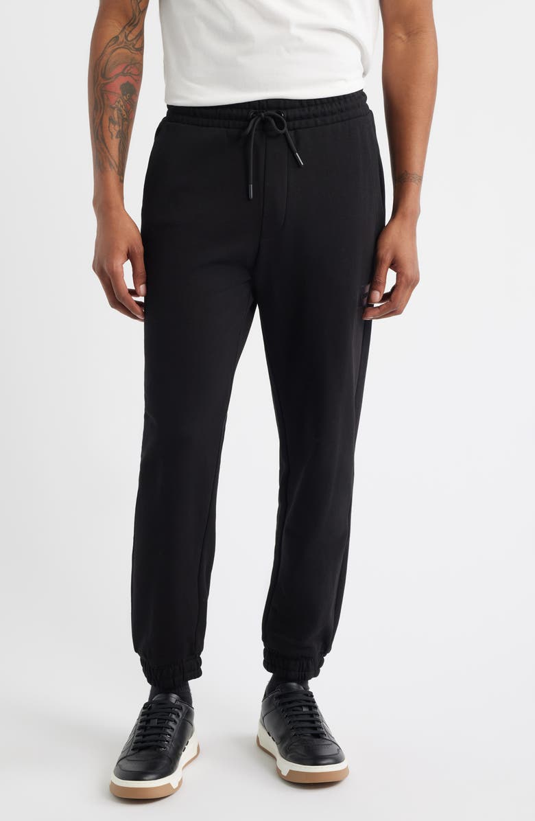 HUGO Danopan Cotton Joggers, Main, color, Black
