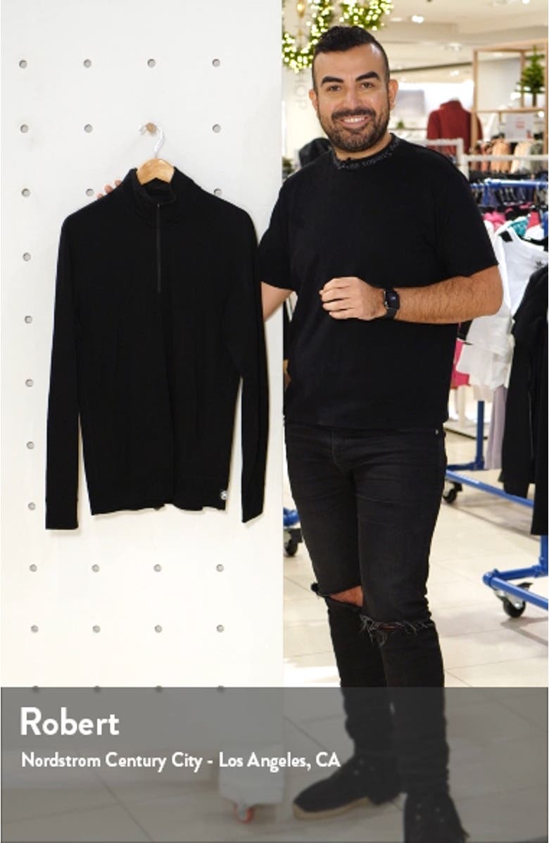 Merino Terry Half Zip Pullover, sales video thumbnail