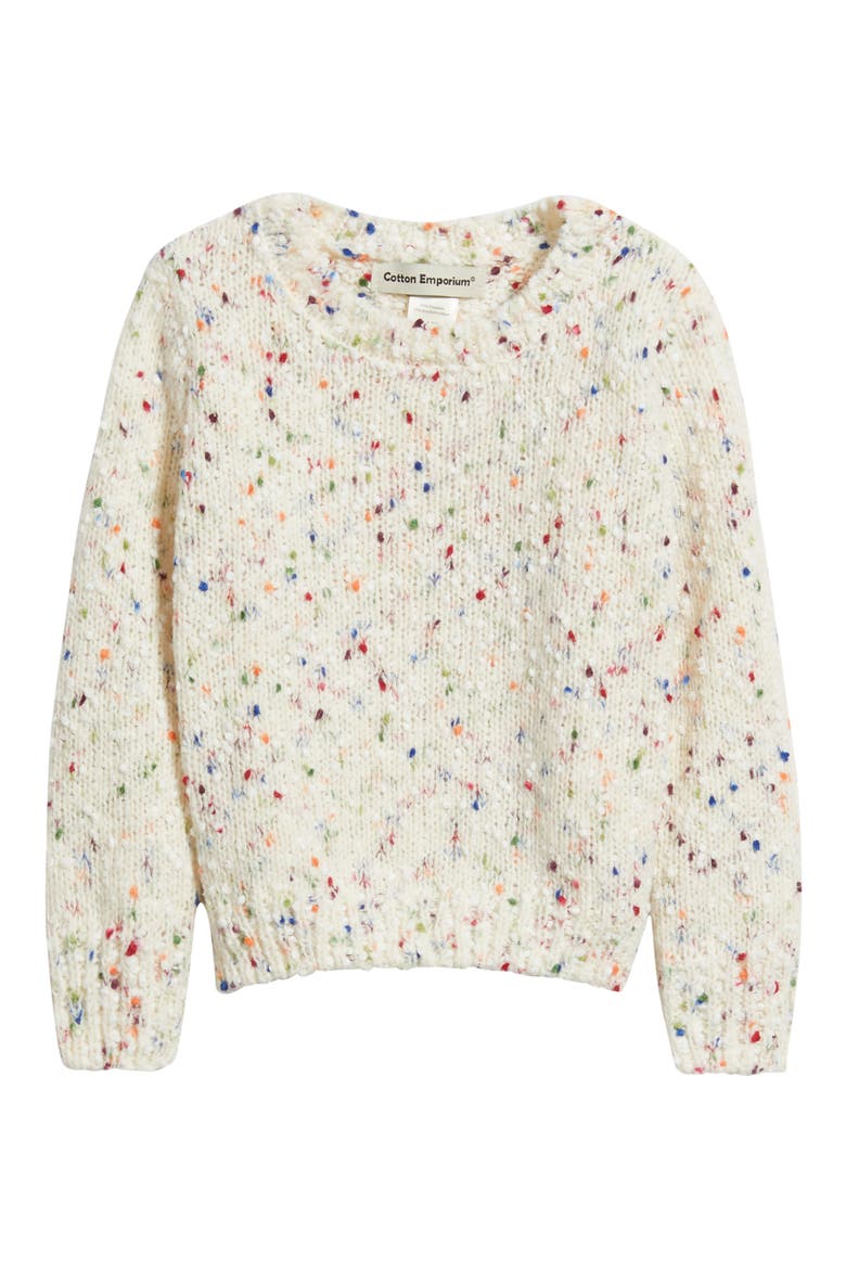 Kids' Crewneck Sweater, Main, color, IVORY