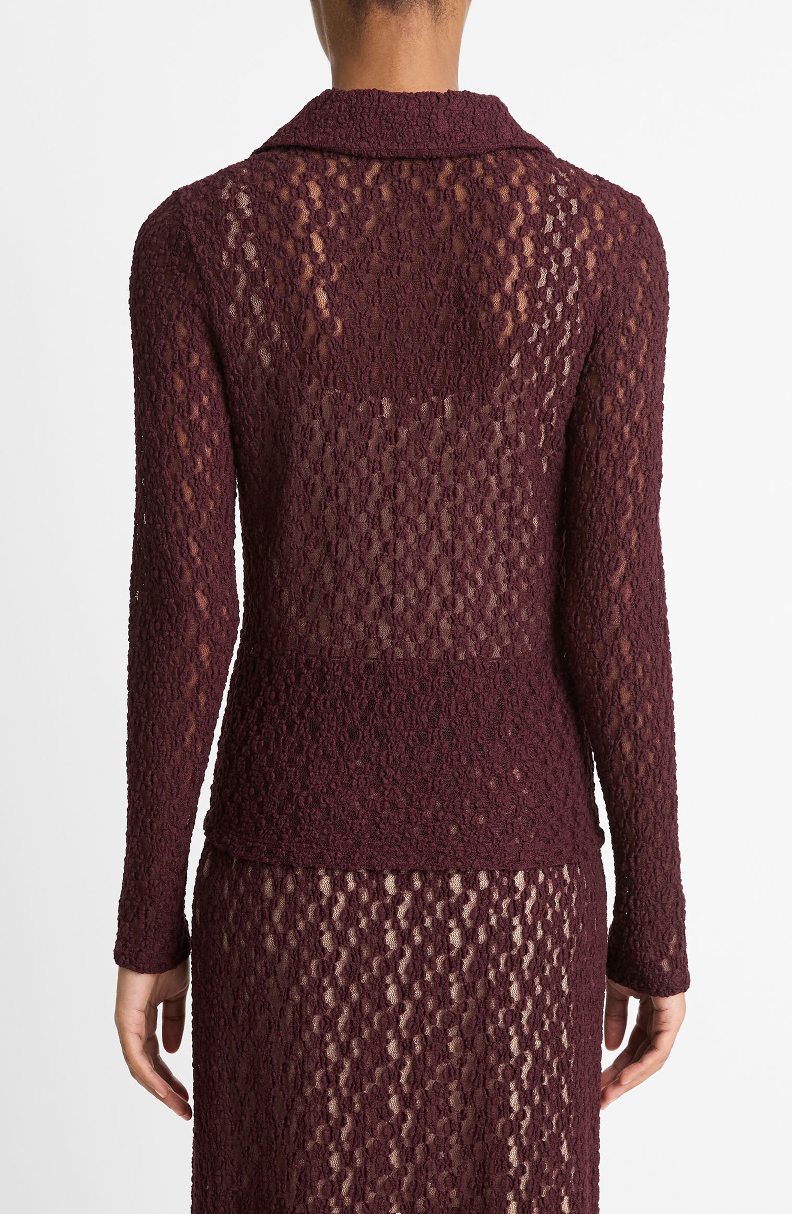 Floral Lace Button-Up Shirt - image 2