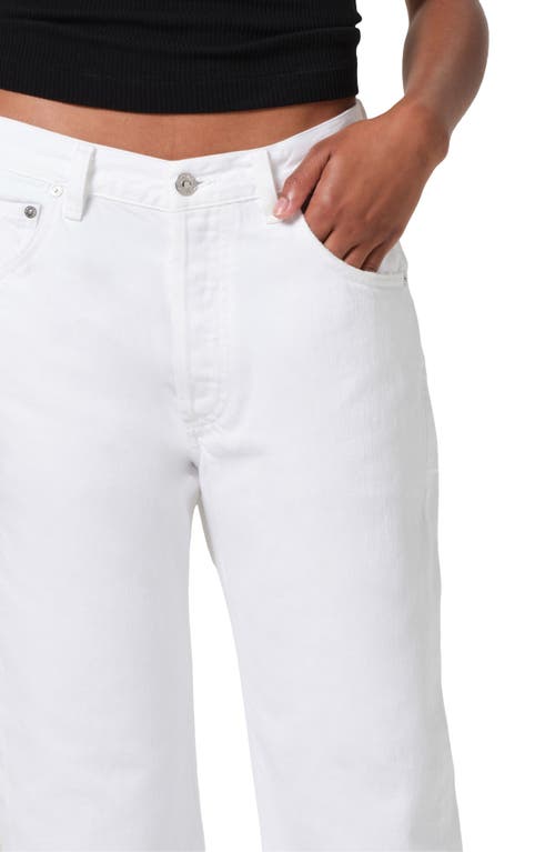 Citizens Of Humanity Annina High Rise Wide Leg Jeans In Seashell In Canyon (bsc Grnd +tacking)