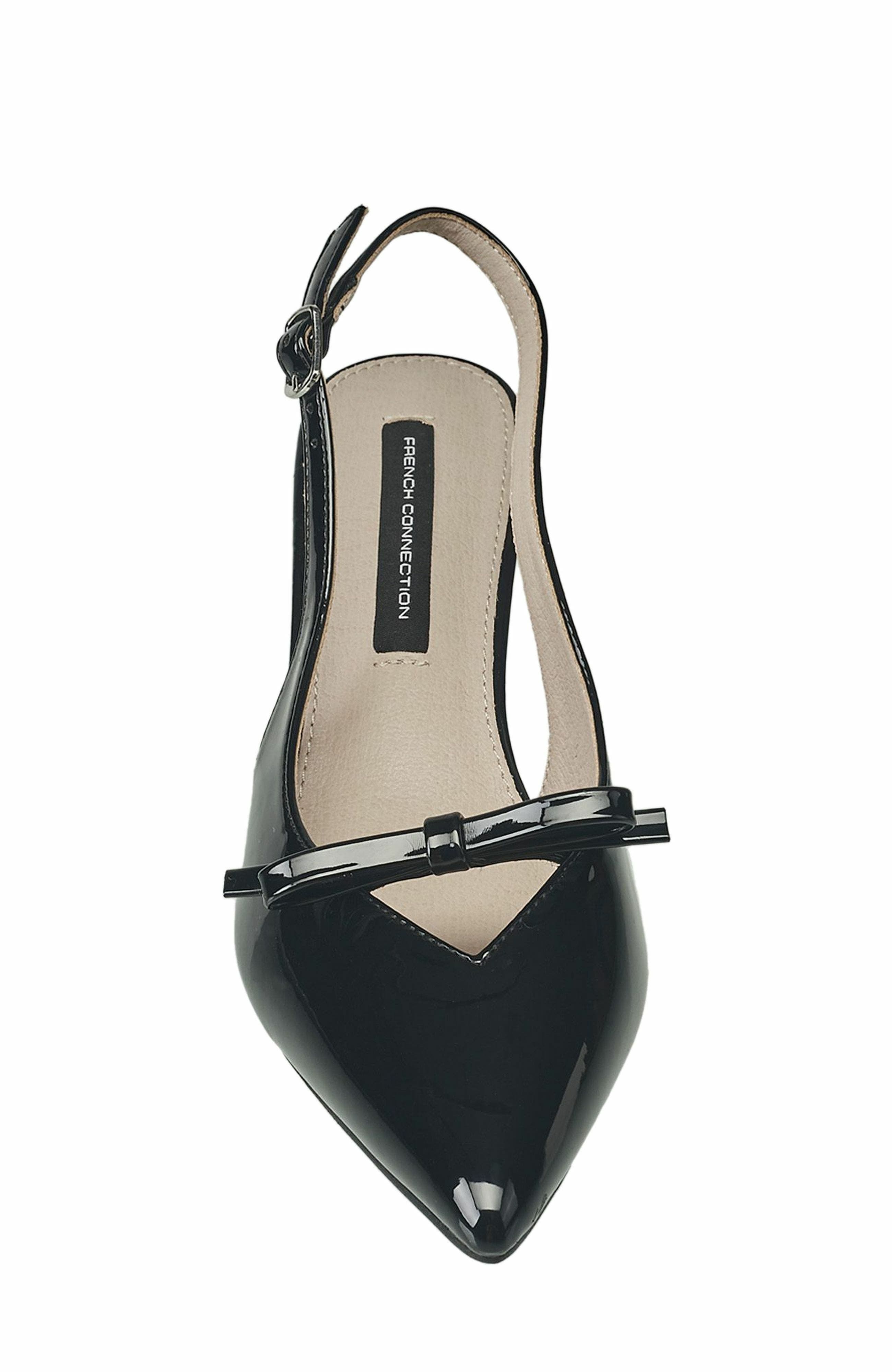 French Connection Quinny Slingback Kitten Heel, Alternate, color, Black
