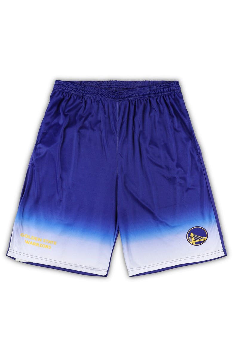 FANATICS Men's Fanatics Branded Royal Golden State Warriors Big & Tall Fadeaway Shorts, Main, color, Royal