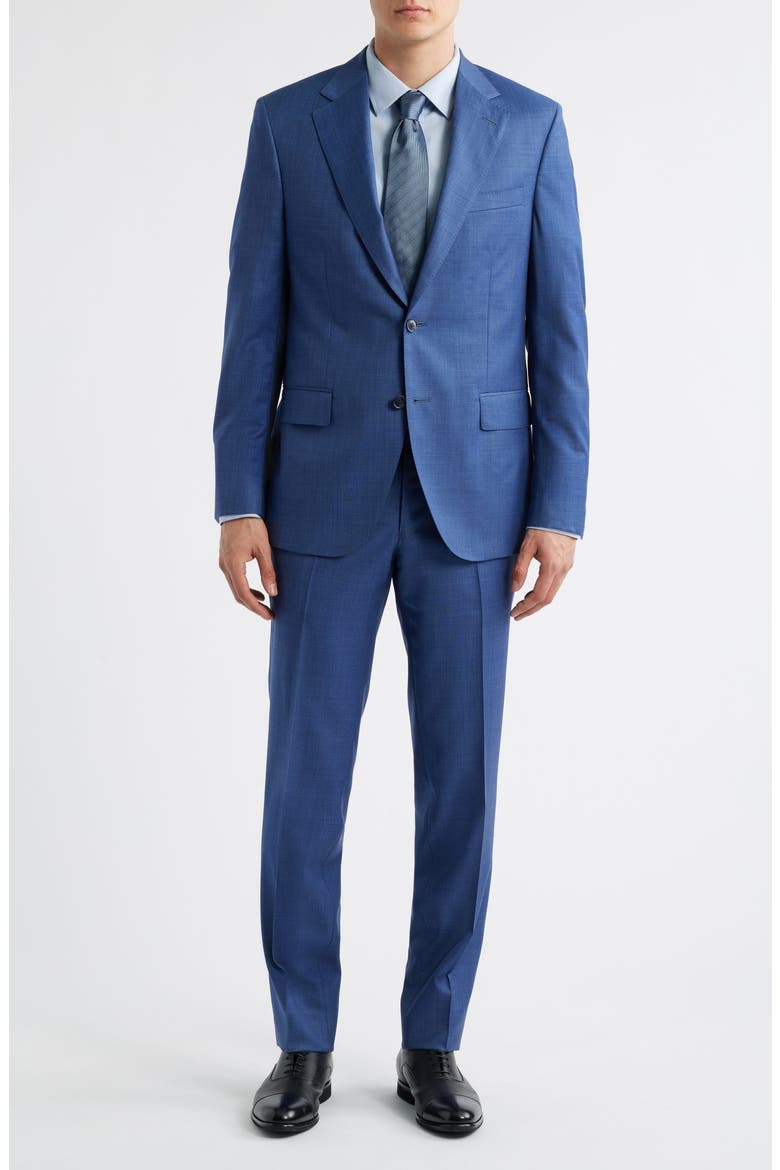 Hartford Classic Fit Blue Wool Suit, Main, color, MEDIUM BLUE