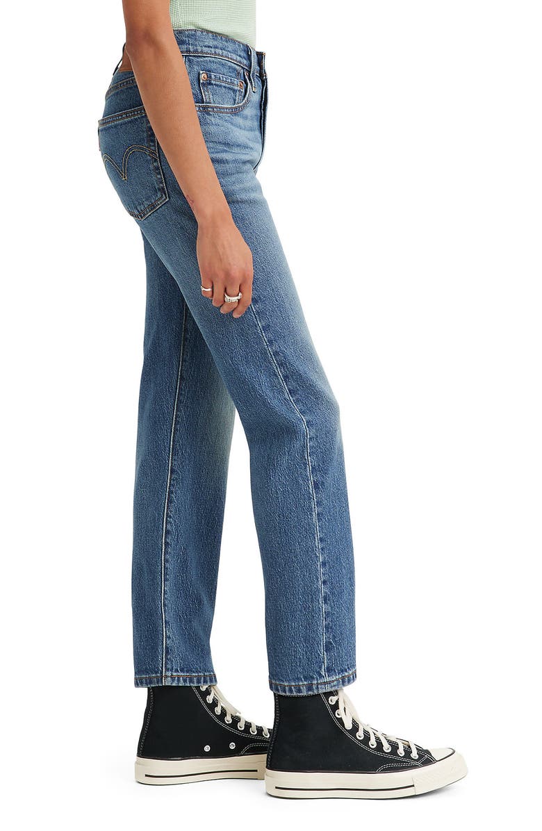 Levi's<sup>®</sup> 501<sup>®</sup> Original Crop Straight Leg Jeans, Alternate, color, 