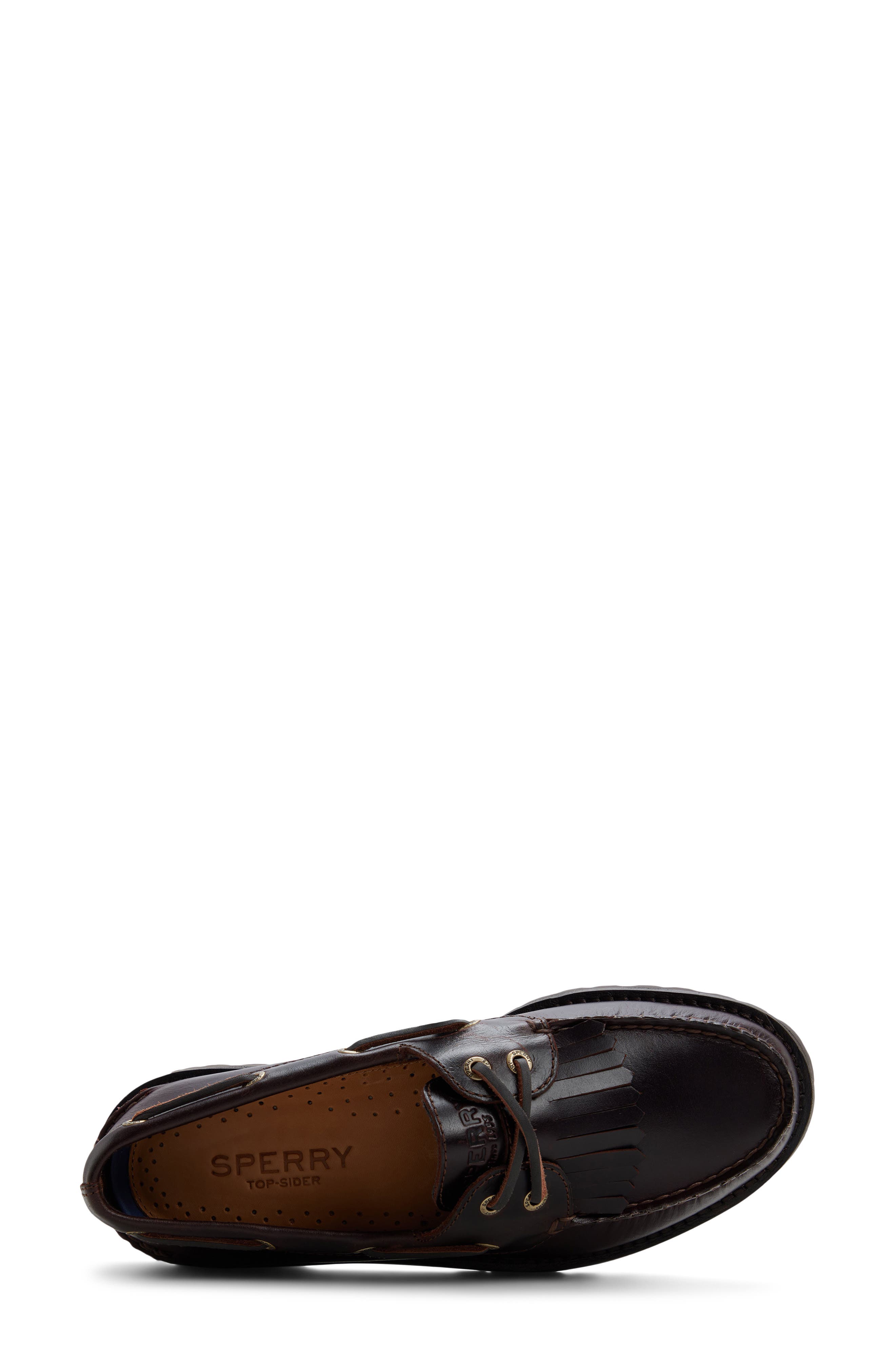 Authentic Original Kiltie Lug Boat Shoe, Alternate, color, AMARETTO