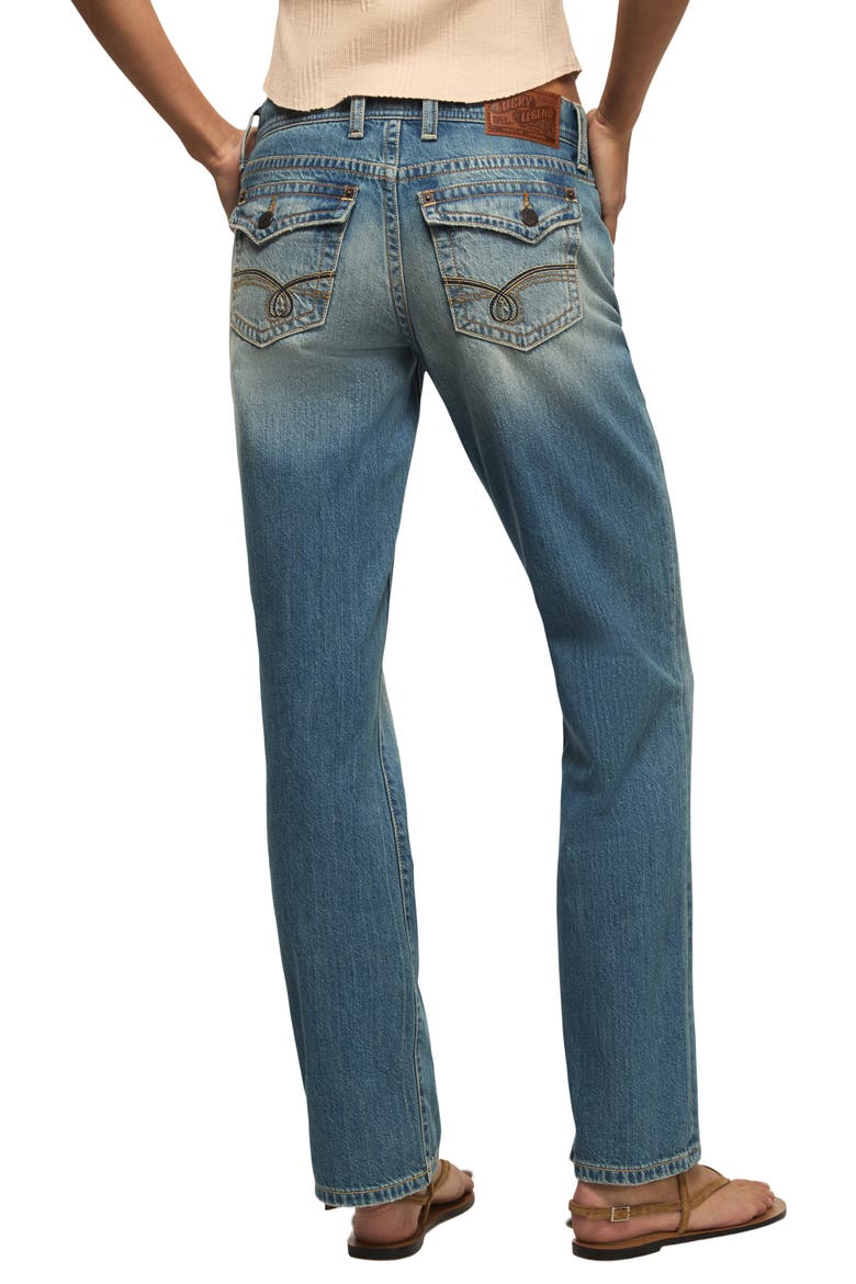 Easy Rider Low Rise Straight Leg Jeans, Alternate, color, WARRANT WASH