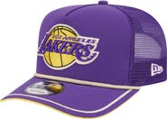 New Era Men's New Era Purple Los Angeles Lakers Vintage Team Rope A-Frame 9FIFTY Snapback Hat