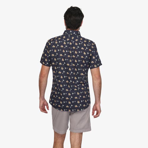 Vustra On The Rocks Button-down Shirt In Blue