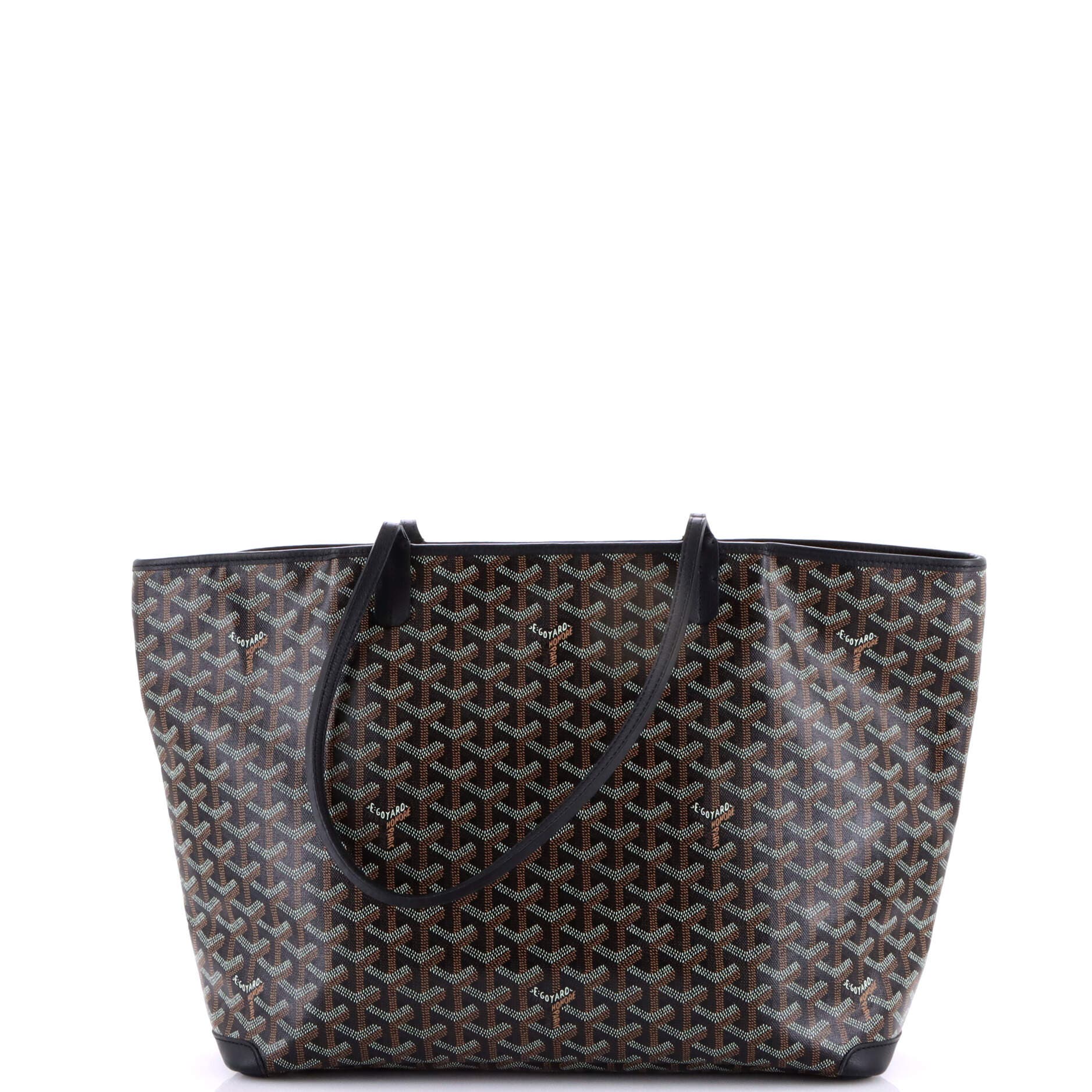 Pre-Owned Goyard Artois Tote Coated Canvas MM, Alternate, color, Black