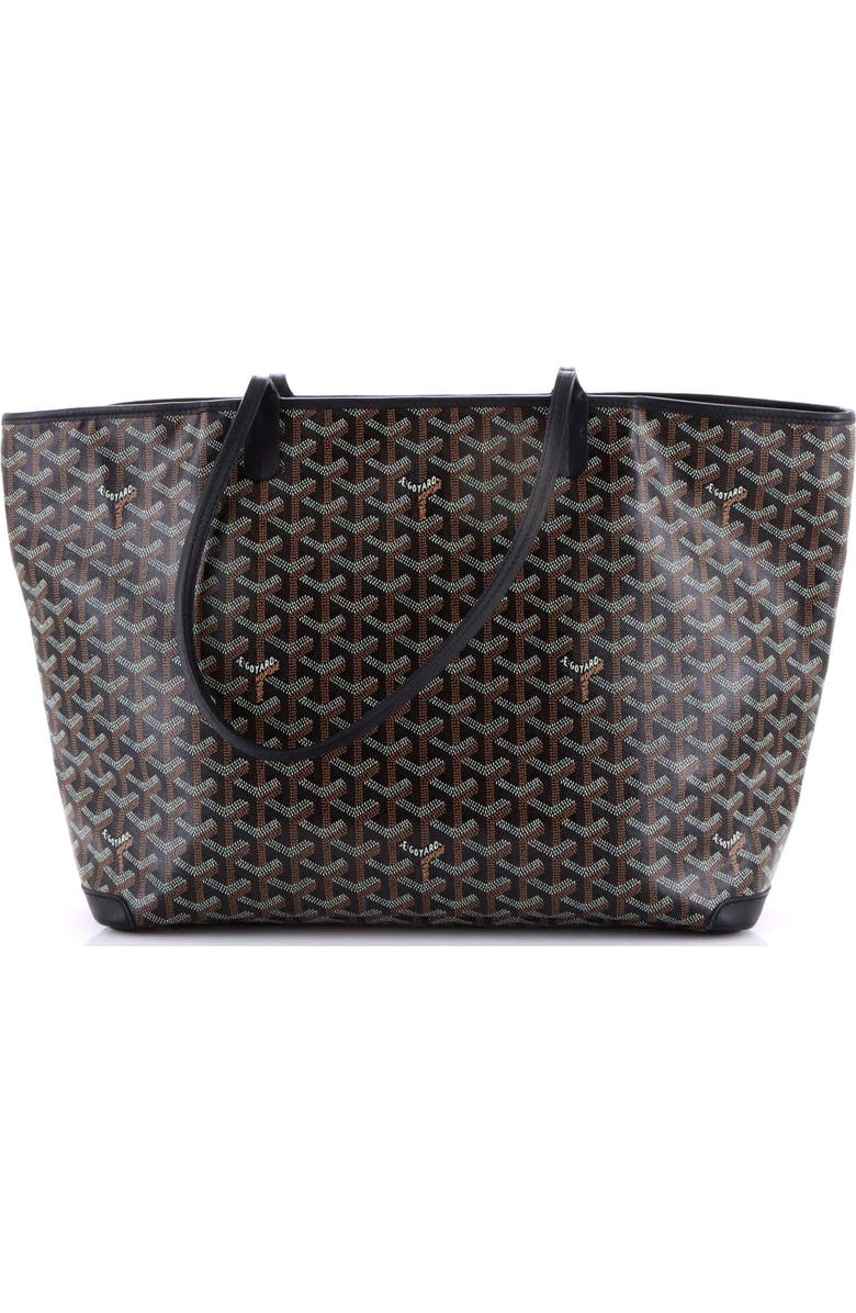 Pre-Owned Goyard Artois Tote Coated Canvas MM, Alternate, color, Black