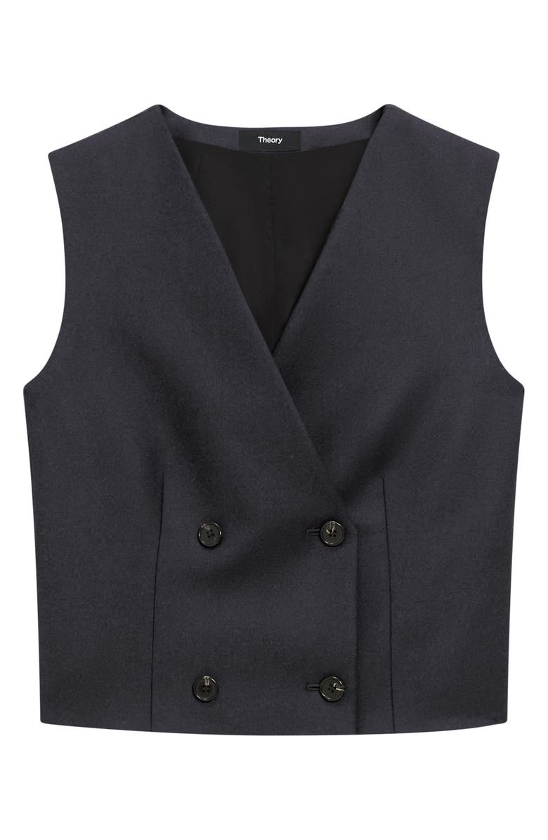 Theory Double Breasted Wool Vest, Alternate, color, 