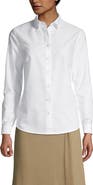 Lands' End School Uniform Long Sleeve Oxford Dress Shirt