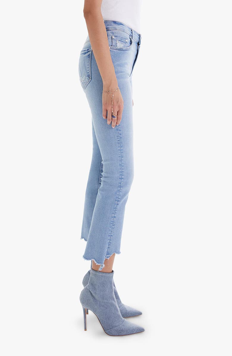 MOTHER The Insider High Waist Crop Step Chew Hem Jeans, Alternate, color, 